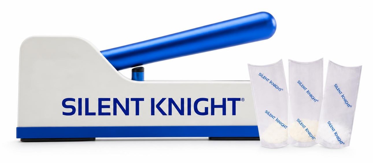 The Silent Knight medical-grade pill crusher